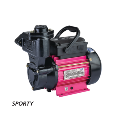 KSB Aqua Sporty I 1HP Monobloc Pump - Front View showing Aluminium Extruded Body and KSB Logo